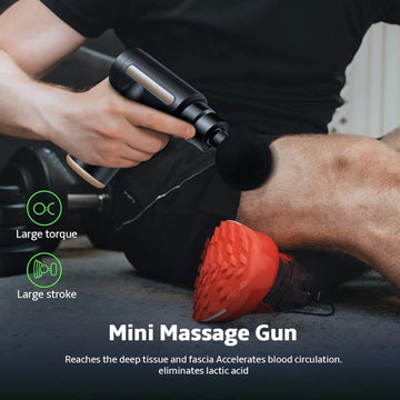 Massage Gun for Full Body Pain Relief - Portable, Rechargeable Deep Tissue Massager for Neck, Back, Shoulder, Legs & Muscles - Professional...
